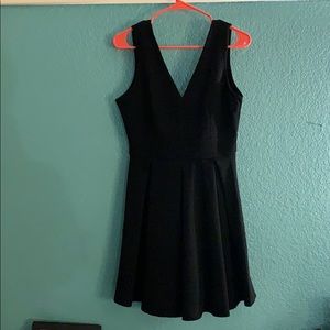 Black Formal Dress with Gold Zipper💛